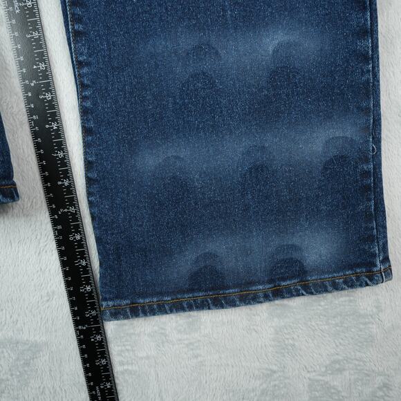 Zana Di Jeans Womens 18 Bootcut High Rise Dark Wash Stretch Glitter Sparkle Y2K - Picture 11 of 13